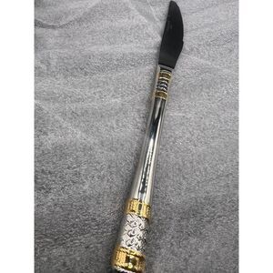 Wallace Aegean Weave Gold Sterling Silver Modern Hollow Knife